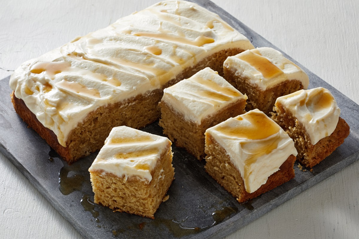 Sour Cream Maple Cake With Maple Buttercream Frosting. Photo by Tom McCorkle for The Washington Post.