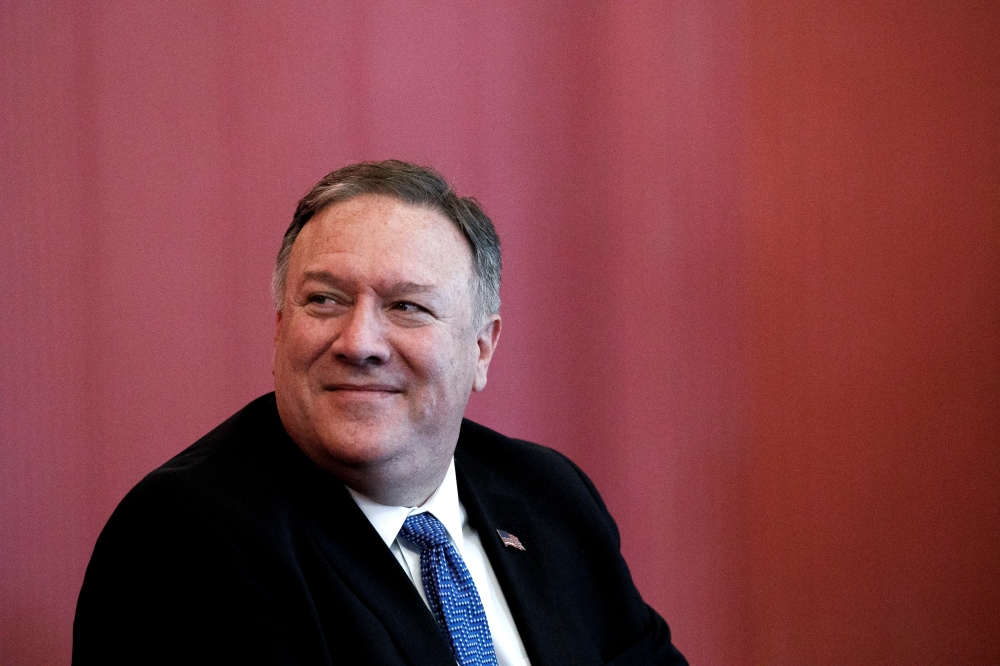 Secretary of State Mike Pompeo at the Presidential Palace in Kabul, June 25, 2019. Jacquelyn Martin / Pool via Reuters