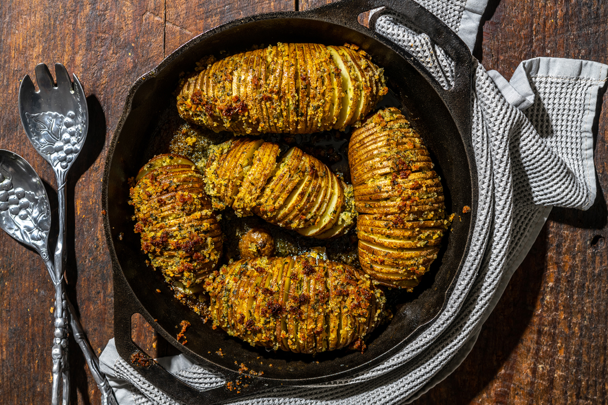 Hasselback Potatoes. Photo for The Washington Post by Laura Chase de Formigny