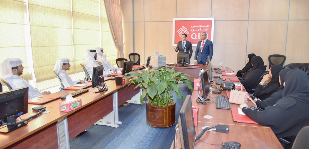 QIIB officials addressing the newly recruited Qatari staff.