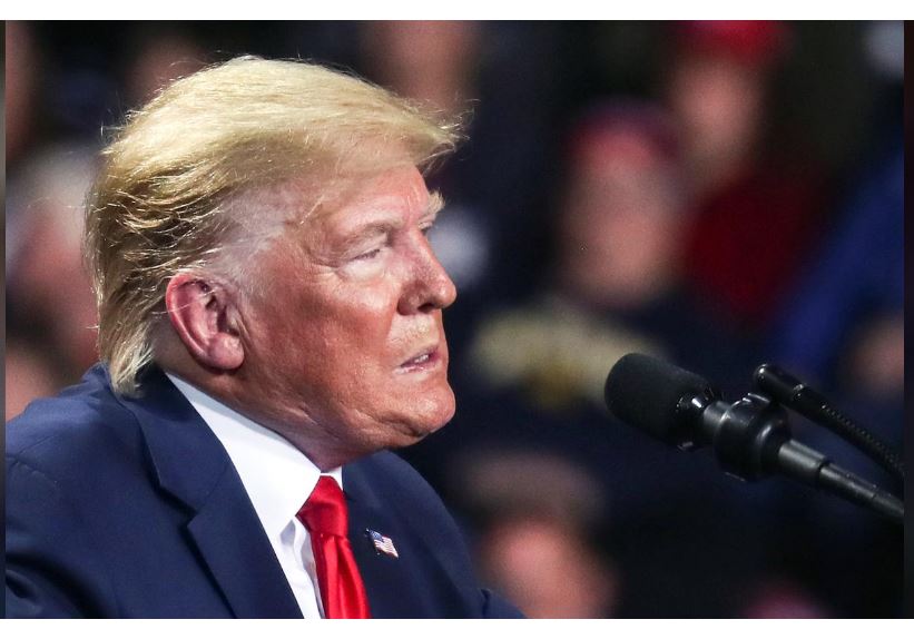 U.S. President Donald Trump speaks during a campaign rally in Battle Creek, Michigan, U.S., December 18, 2019. REUTERS/Leah Millis