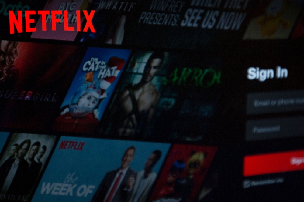 (FILES) Netflix logo is seen on a computer in this photo illustration in Washington. (AFP / Alastair Pike)