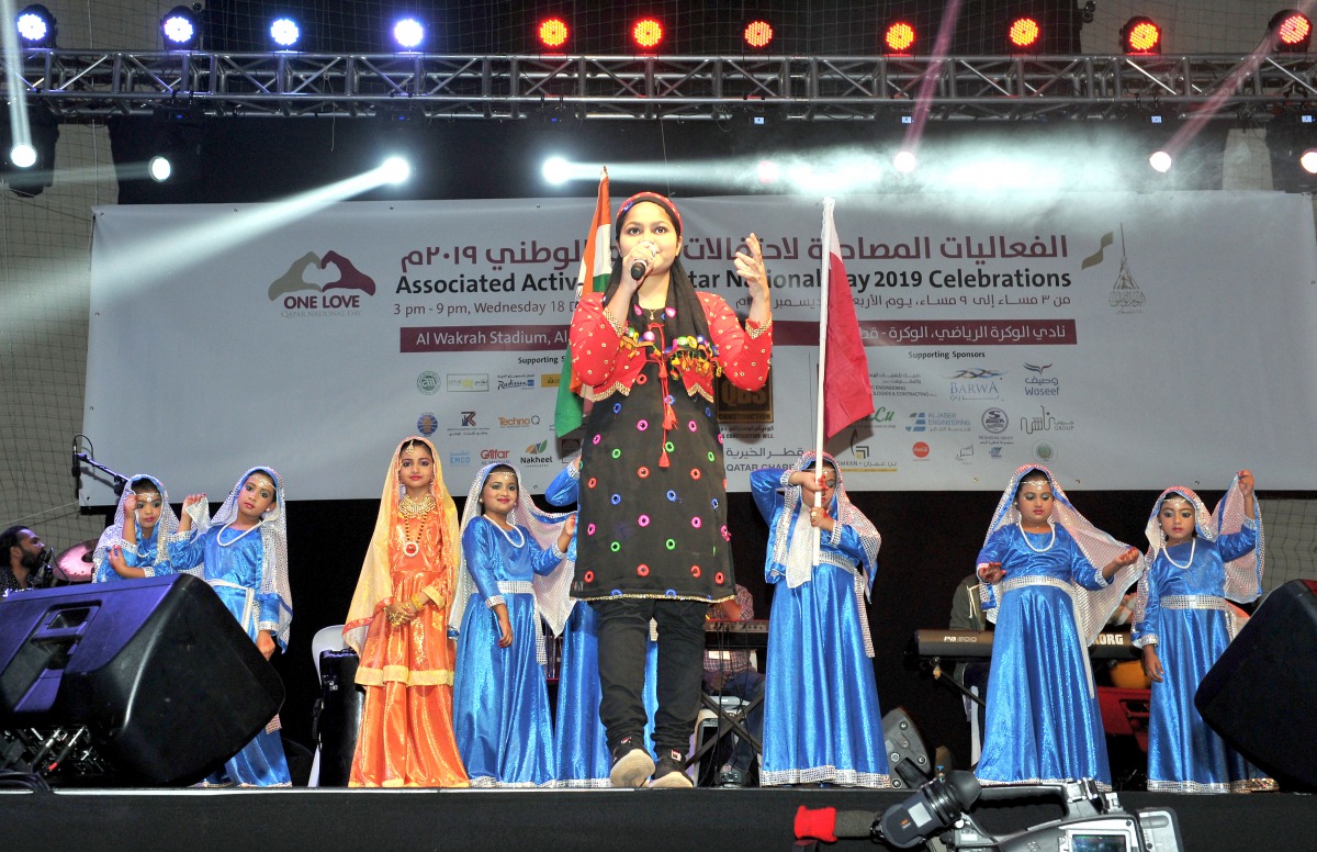 The cultural programme organised by Kerala Muslim Cultural Centre (KMCC) as part of Associated Activities of Qatar National Day Celebrations at Al Wakrah Stadium. Pics: Salim Matramkot/The Peninsula