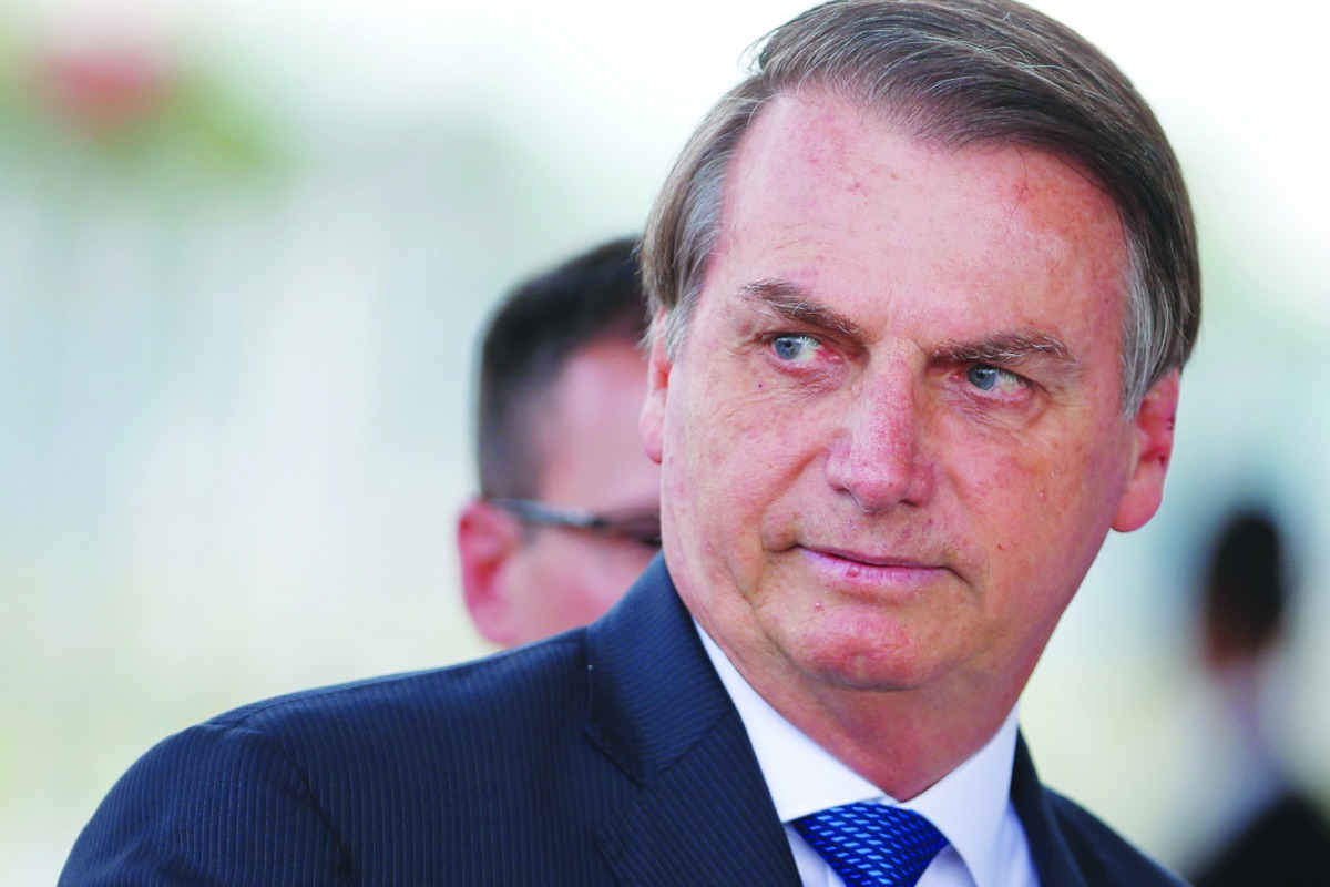 Brazil's President Jair Bolsonaro looks on as he leaves the Alvorada Palace in Brasilia, Brazil December 12, 2019. Reuters/Adriano Machado