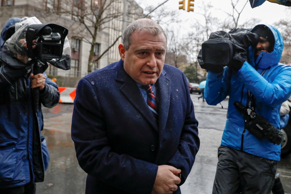 Ukrainian-American businessman Lev Parnas, an associate of President Donald Trump's personal lawyer Rudy Giuliani, arrives for a bail hearing at the Manhattan Federal Court in New York, U.S., December 17, 2019. Reuters/Brendan McDermid
 