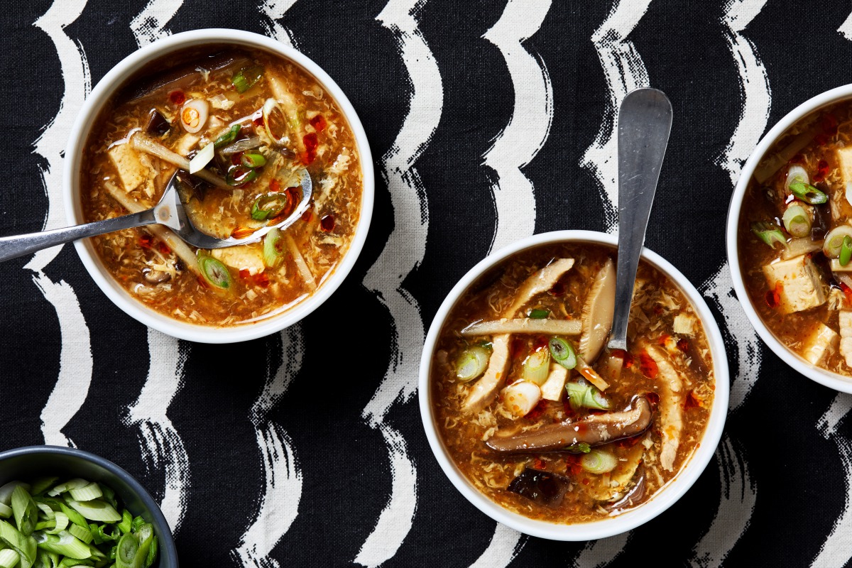 Takeout-Style Hot-and-Sour Soup. (Photo by Stacy Zarin Goldberg for The Washington Post)