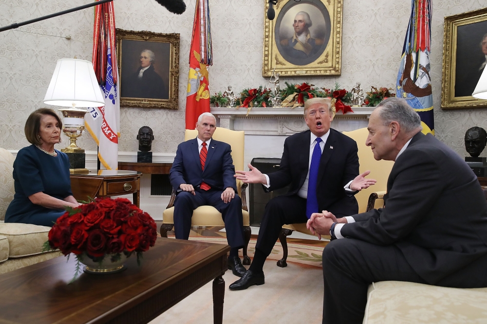 Democratic lawmakers and aides say congressional leaders including House Speaker Nancy Pelosi and Senate Minority Leader Chuck Schumer, both fierce Trump critics, were left in the dark about the deadly strike. Mark Wilson / Getty Images / AFP