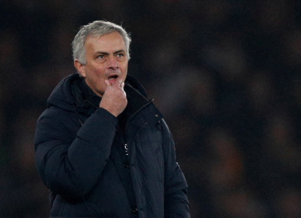 Tottenham Hotspur manager Jose Mourinho REUTERS/Ian Walton 