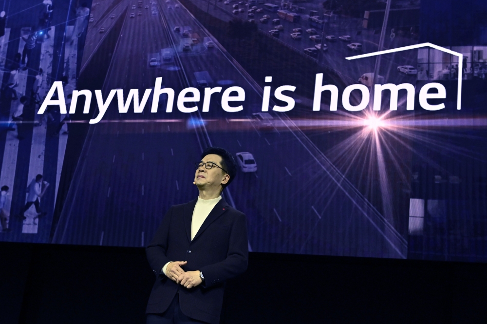 LG Electronics President and CTO I.P. Park speaks during a LG press event for CES 2020 at the Mandalay Bay Convention Center on January 6, 2020 in Las Vegas, Nevada. CES, the world's largest annual consumer technology trade show, runs January 7-10 and fea