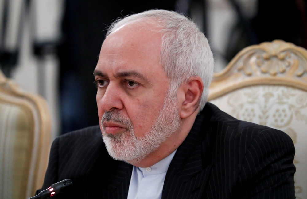 FILE PHOTO: Iran's Foreign Minister Mohammad Javad Zarif looks on during a meeting with Russia's Foreign Minister Sergei Lavrov, in Moscow, Russia December 30, 2019. Reuters/Evgenia Novozhenina/File Photo