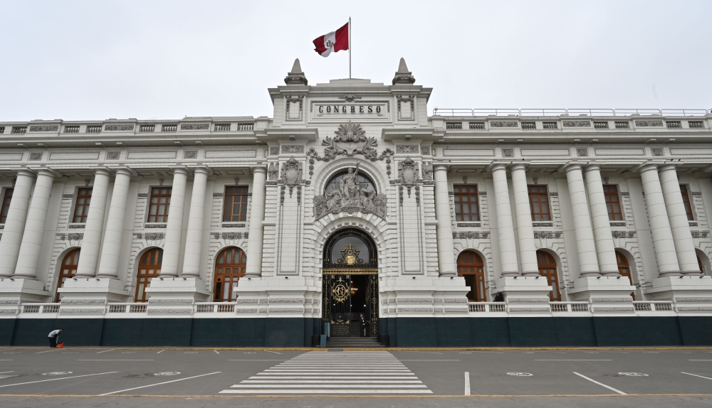 View of Peruvian Congress in Lima on October 1, 2019. AFP / Cris Bouroncle