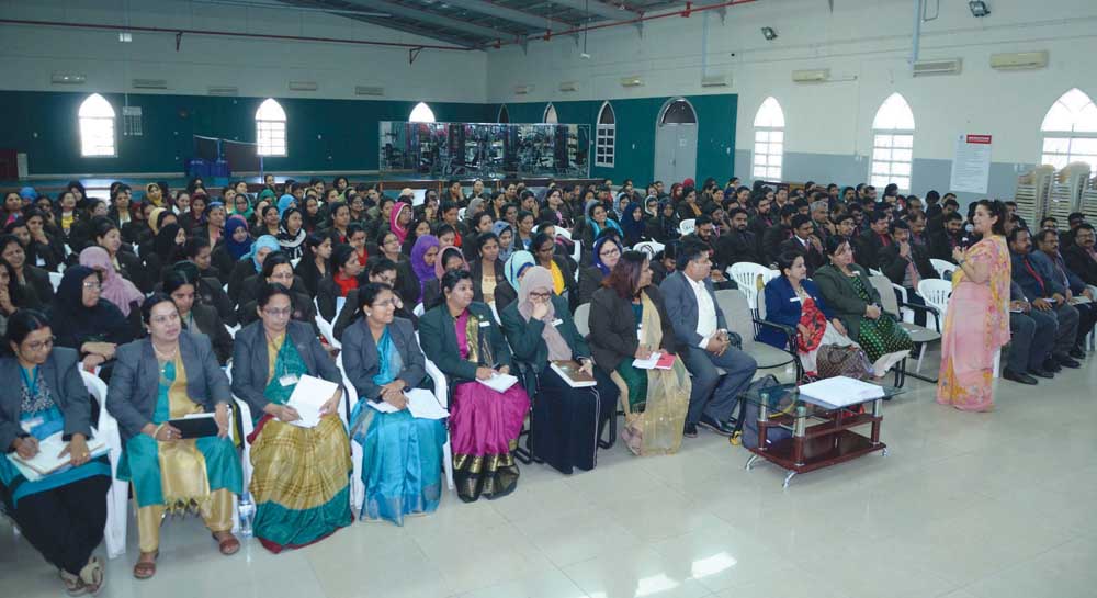 A view of the orientation organised by MES Indian School for its teachers.
