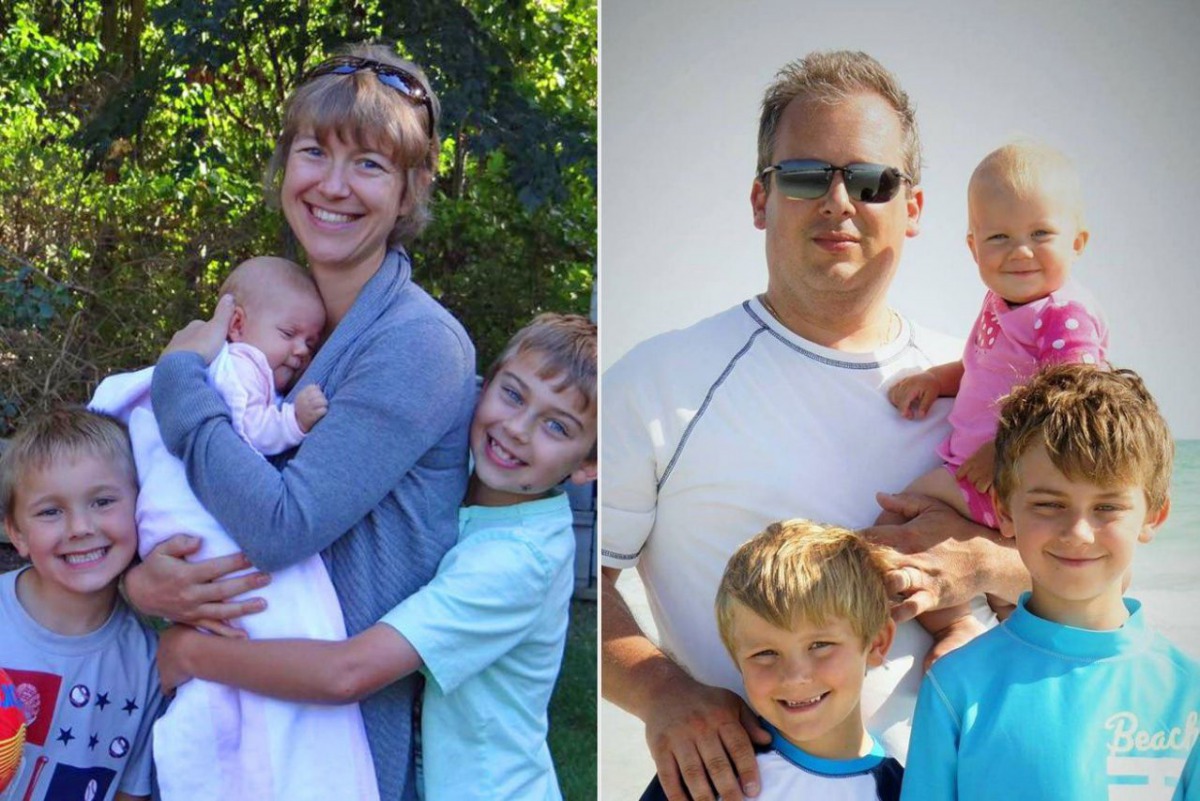 Anthony Todt, a 44-year-old physiotherapist, confessed to killing his wife Megan, 42, and his children Alex, Tyler and Zoe, aged 13, 11 and four. (Undated family photo)
