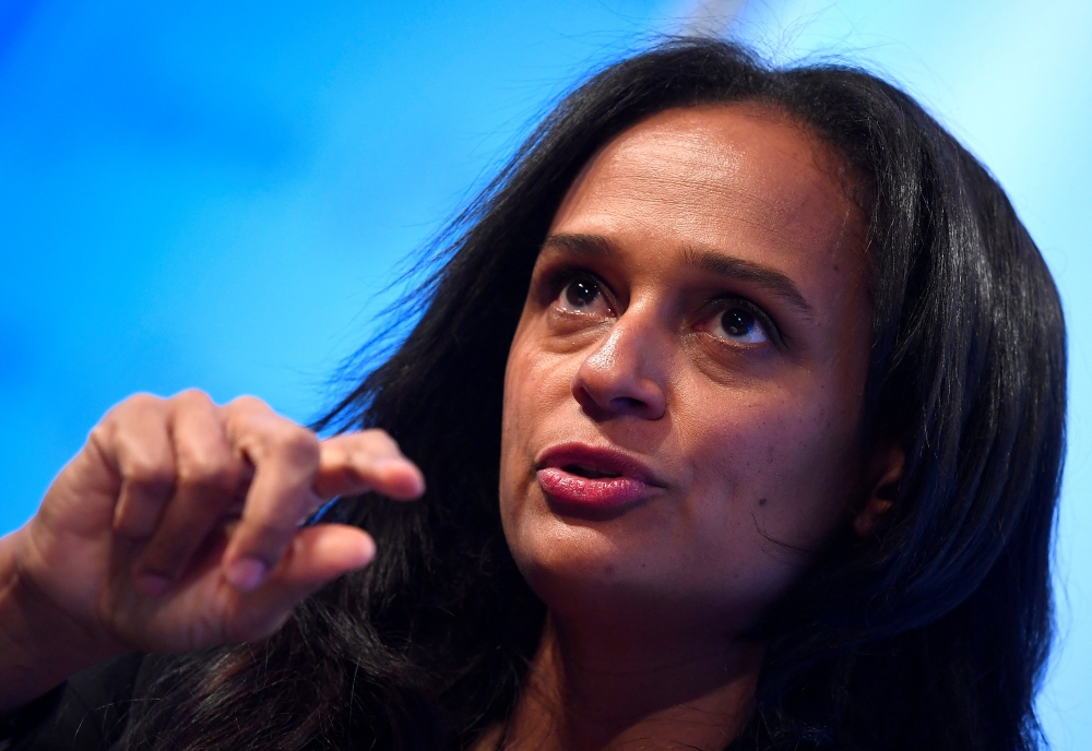 Isabel dos Santos speaks during a Reuters Newsmaker event in London, October 18, 2017. Reuters / Toby Melville