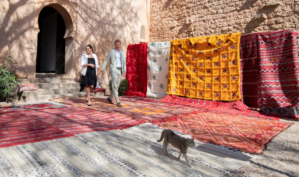 Meghan and Prince Harry visit the Andalusian Gardens in Rabat, Morocco, February 25, 2019. Facundo Arrizabalaga / Pool via Reuters