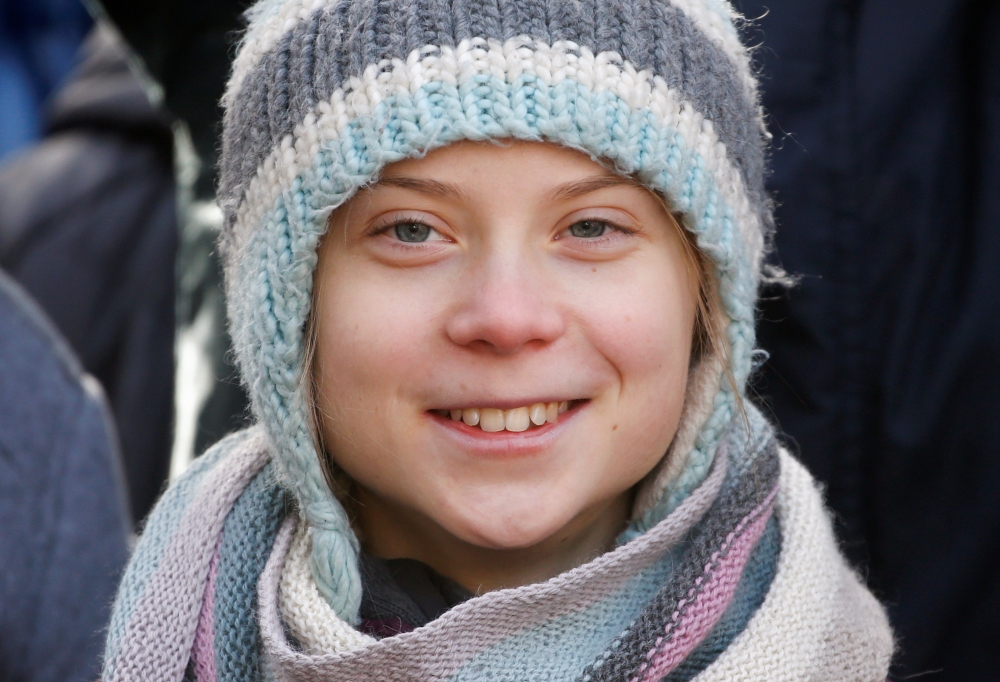 Greta Thunberg takes part in a climate strike protest during the 50th World Economic Forum (WEF) annual meeting in Davos, Switzerland January 24, 2020. Reuters / Denis Balibouse
 