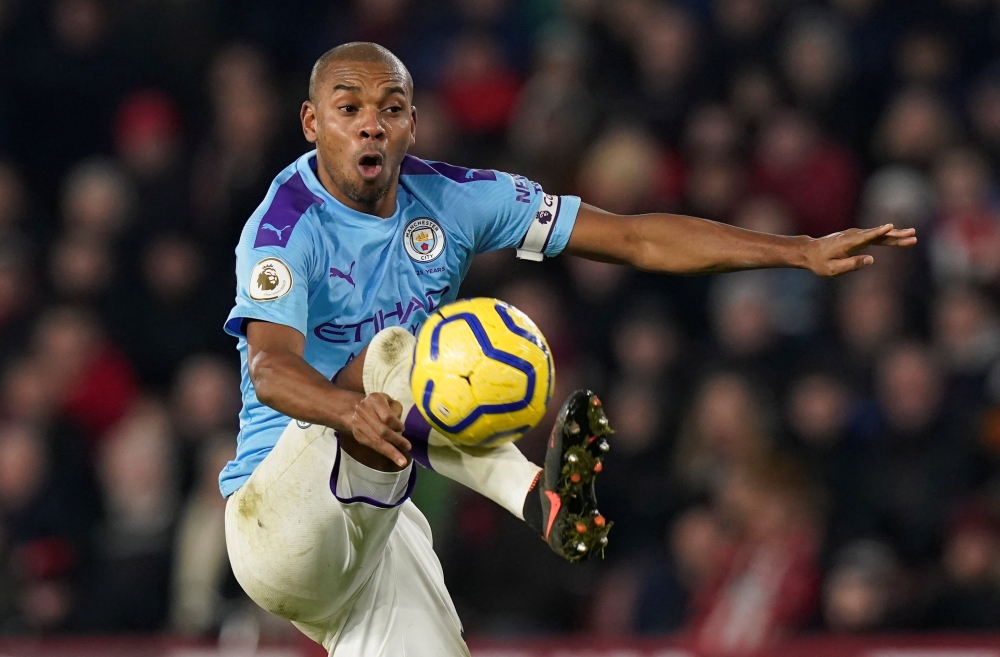 Manchester City's Fernandinho. REUTERS/Andrew Yates 