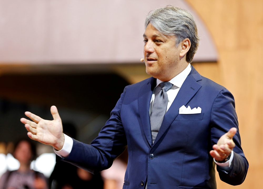 SEAT President and CEO Luca de Meo attends the 89th Geneva International Motor Show in Geneva, Switzerland March 5, 2019. (REUTERS/Pierre Albouy/File Photo)