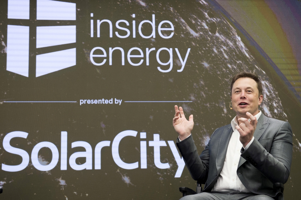  Elon Musk, Chairman of SolarCity and CEO of Tesla Motors. (REUTERS/Rashid Umar Abbasi/File Photo)