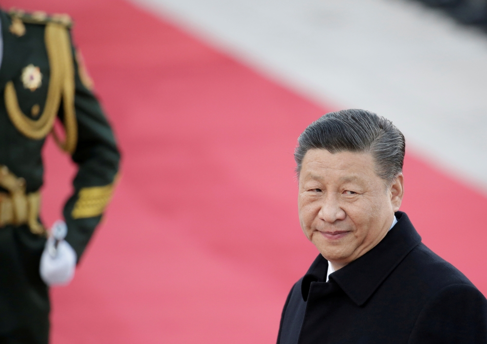 Chinese President Xi Jinping attends a welcoming ceremony at the Great Hall of the People in Beijing, October 25, 2019. Reuters / Jason Lee 
 