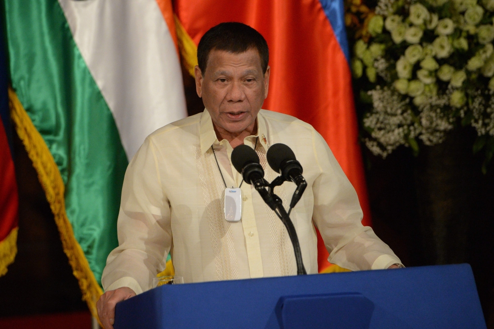 Advocates said the government move was the latest attack on press freedom under Duterte (pictured), who has already tangled with a top newspaper and a website.