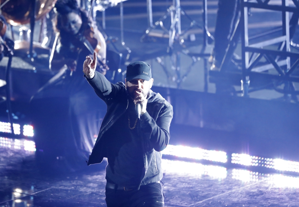 Eminem performs 