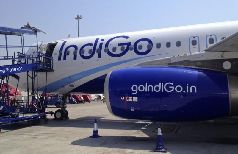 An IndiGo Airlines A320 aircraft is parked on the tarmac at Rajiv Gandhi International Airport in Hyderabad March 7, 2012. Reuters/Vivek Prakash 