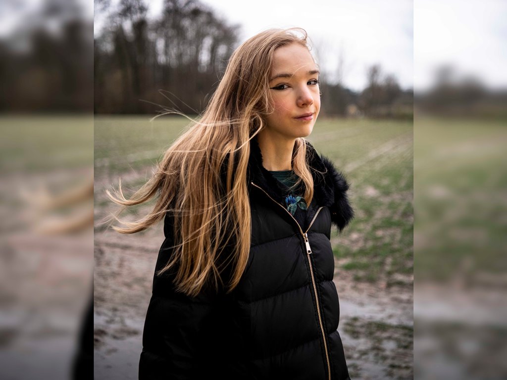 Naomi Seibt poses for a portrait near her home in Munster, Germany. Photo for The Washington Post by Sebastien Van Malleghem