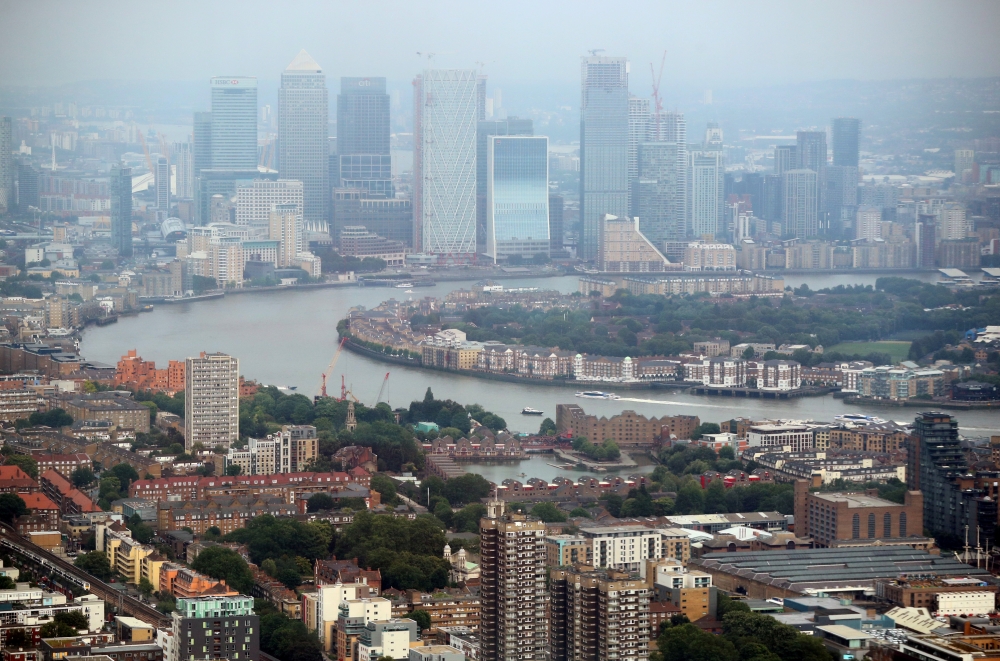 File photo of London’s Canary Wharf 