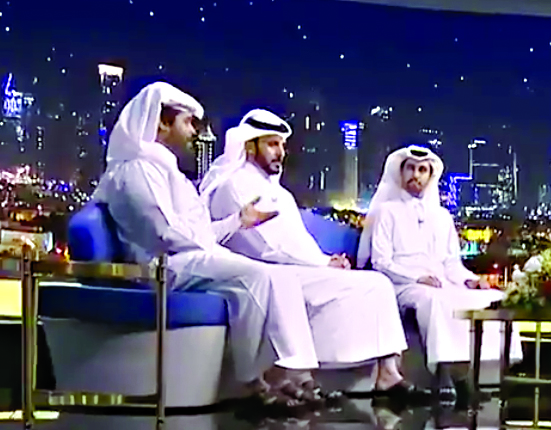 The Director of Business Relations at Hassad Food, Mubarak Rashid Al Sahouti; General Manager of Mahaseel for Marketing and Agri Services, Mohamed Al Ghaithani, and Director of Public Relations Department at Widam Food, Mussa Ahmed Al Othman, attending th