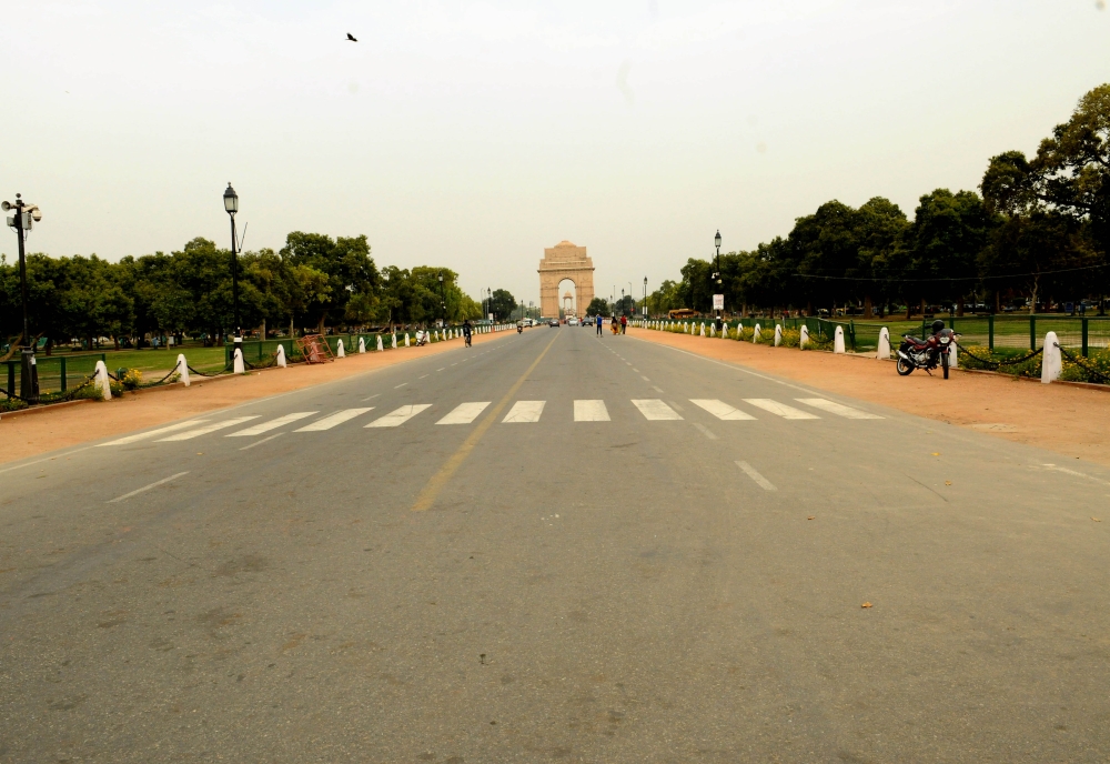 NEW DELHI, INDIA - MARCH 21 : A view of deserted streets in Delhi due to ongoing coronavirus (Covid-19) pandemic in New Delhi, India on March 21, 2020. ( Imtiyaz Khan - Anadolu Agency )