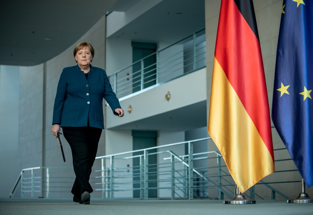 German Chancellor Angela Merkel. Michel Kappeler
