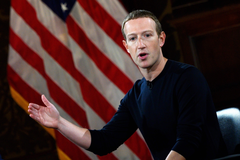 (FILES) In this file photo Facebook founder Mark Zuckerberg speaks at Georgetown University in a 'Conversation on Free Expression