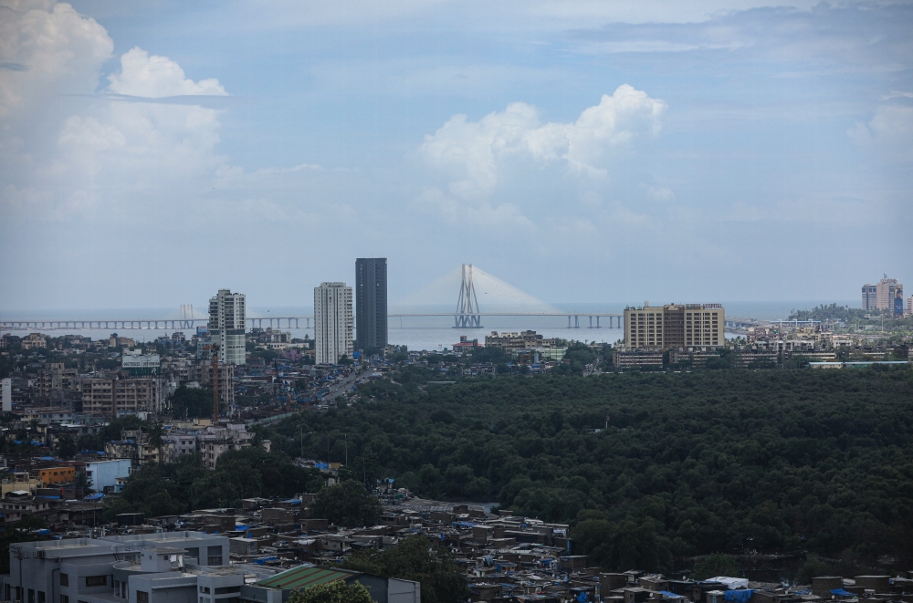The Bandra-Worli sealink bridge is seen on a cloudy day in Mumbai, India, June, 11, 2020. REUTERS/Francis Mascarenhas
