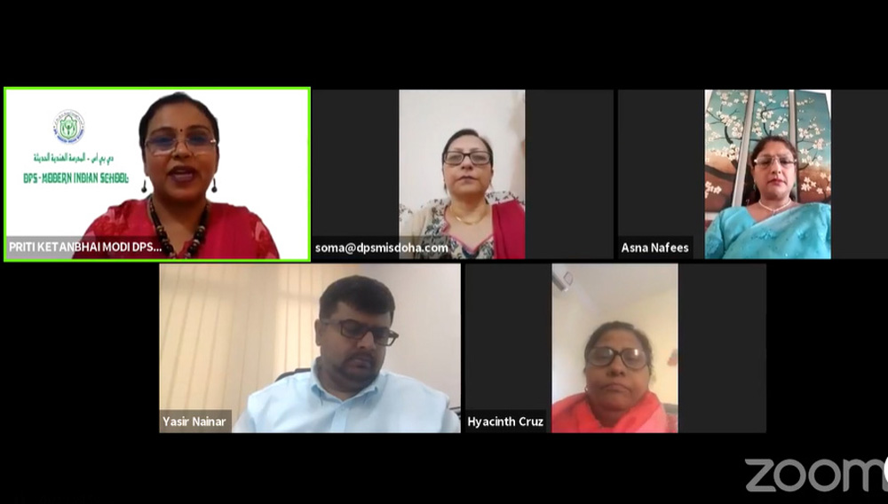 Officials of DPS-MIS during the online event.