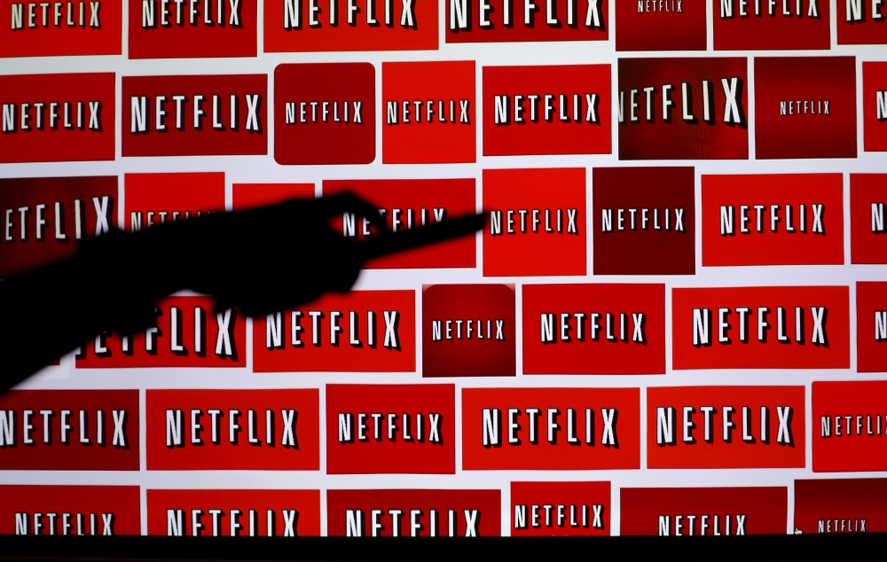FILE PHOTO: The Netflix logo is shown in this illustration photograph in Encinitas, California October 14, 2014. REUTERS/Mike Blake/File Photo
