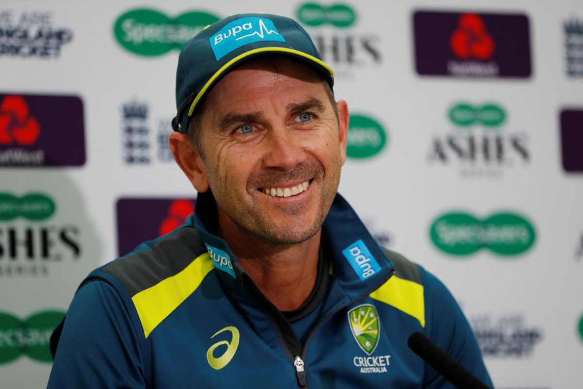 File photo of Australia head coach Justin Langer during the press conference.  Reuters/Paul Childs/Files