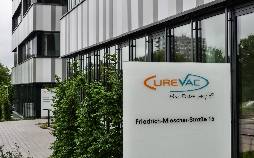 The headquarters of German Biotech company CureVac are pictured in Tuebingen, on June 17, 2020. German biotech firm CureVac has won permission to start human trials of a promising coronavirus vaccine, regulators announced, as the global race to stop the p