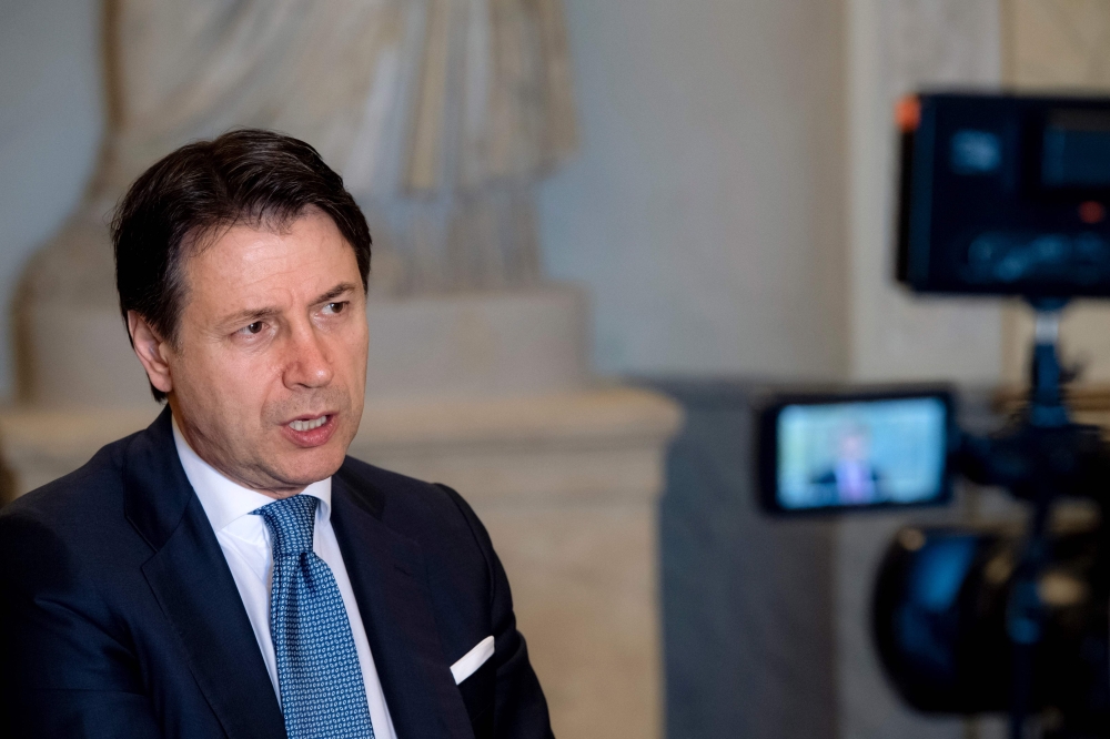 Italy's Prime Minister Giuseppe Conte. AFP / Tiziana FABI