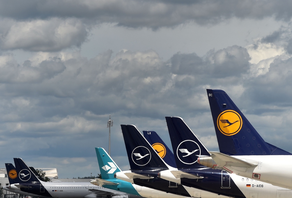 File photo: Lufthansa airplanes. Photo by: AFP