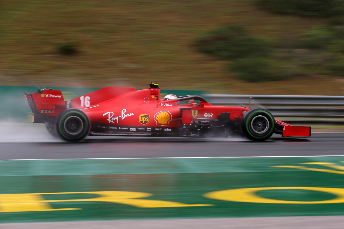 Formula One F1 - Hungarian Grand Prix - Hungaroring, Budapest, Hungary - July 17, 2020 Ferrari's Charles Leclerc in action during practice, following the resumption of F1 after the outbreak of the coronavirus disease (COVID-19) Darko Bandic/Pool via REUTE
