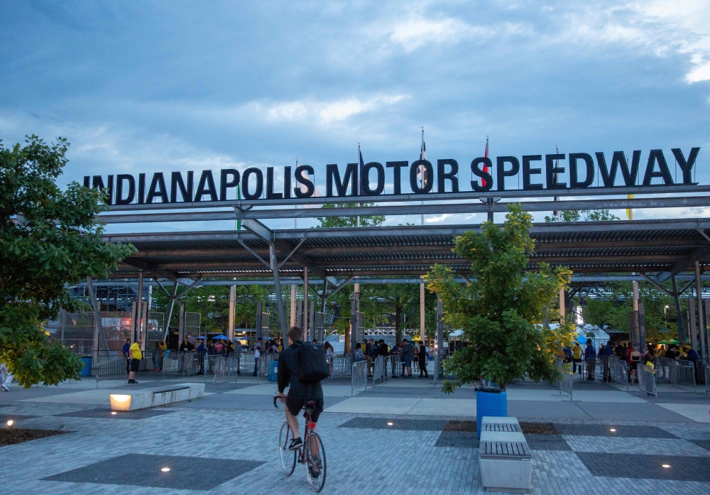 In this file photo taken on May 26, 2019, gates open for the 103rd running of the Indy 500 at the Indianapolis Motor Speedway in Indianapolis, Indiana. The Indy 500 has slashed spectator capacity for the second time in a month on July 21, 2020, but at 87,