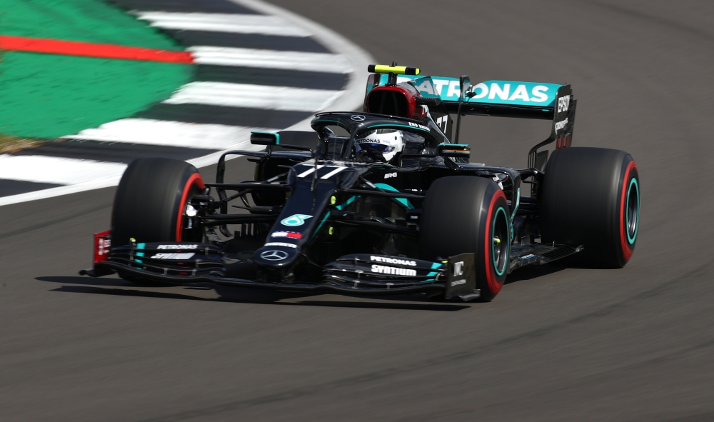 Mercedes' Valtteri Bottas in action during practice Bryn Lennon/Pool via REUTERS