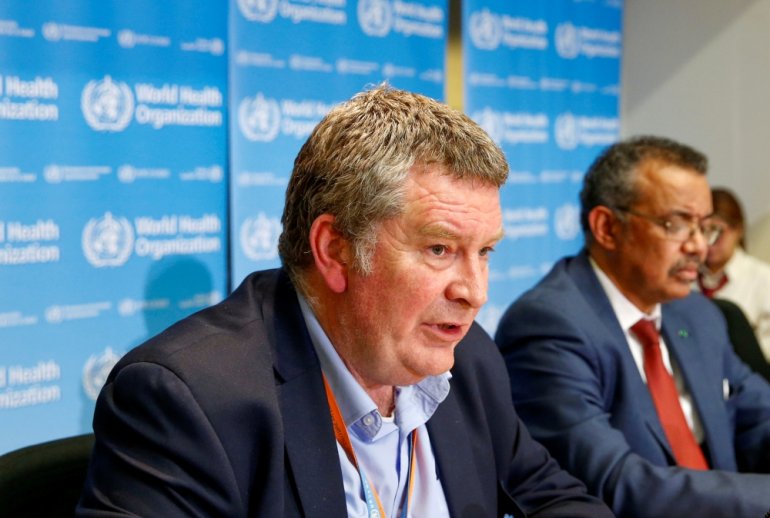 FILE PHOTO: Executive Director of the World Health Organization's (WHO) emergencies program Mike Ryan speaks at a news conference on the novel coronavirus (2019-nCoV) in Geneva, Switzerland February 6, 2020. REUTERS/Denis Balibouse/File Phot