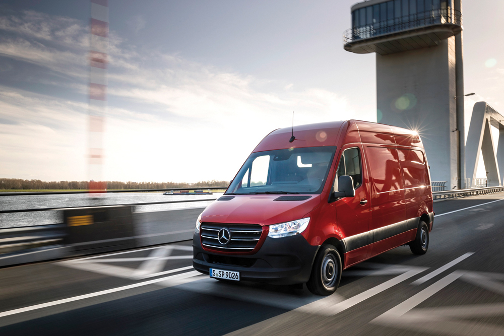 The Mercedes-Benz Sprinter.