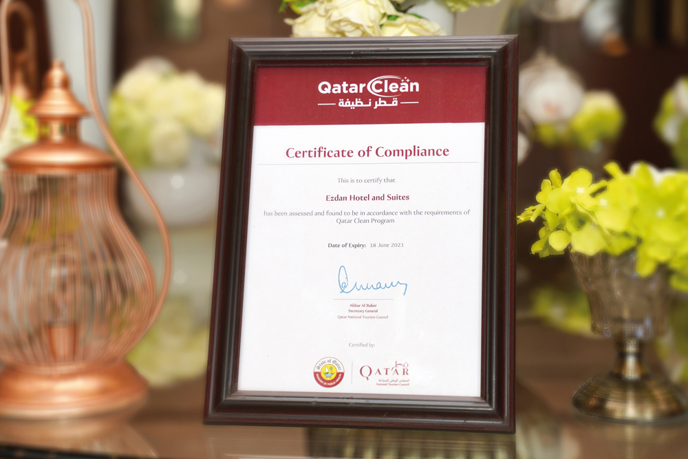 A provided picture of one of the certificates.