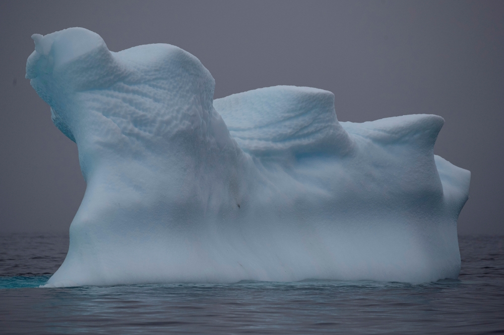 An iceberg floats near Two Hummock Island, Antarctica, February 2, 2020. Picture taken February 2, 2020. REUTERS/Ueslei Marcelino/File Photo