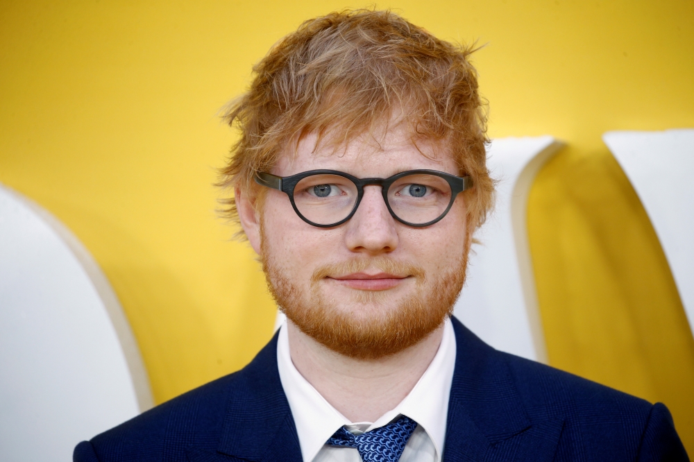 Cast member Ed Sheeran attends the UK premiere of 