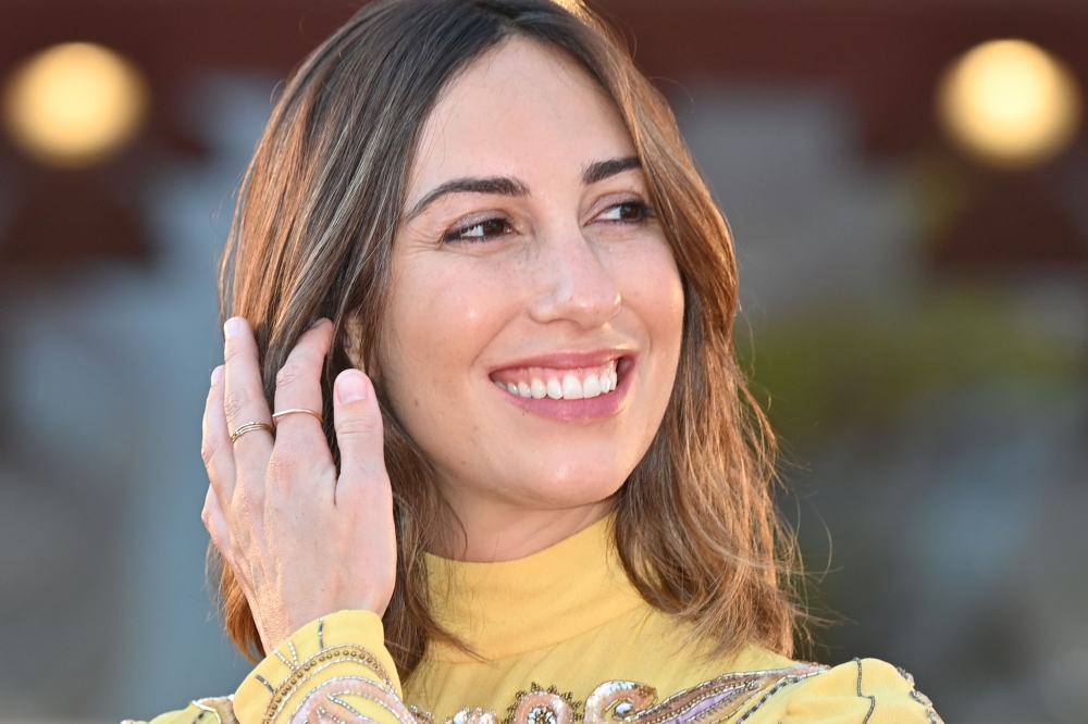 US director Gia Coppola arrives for the screening of the film 