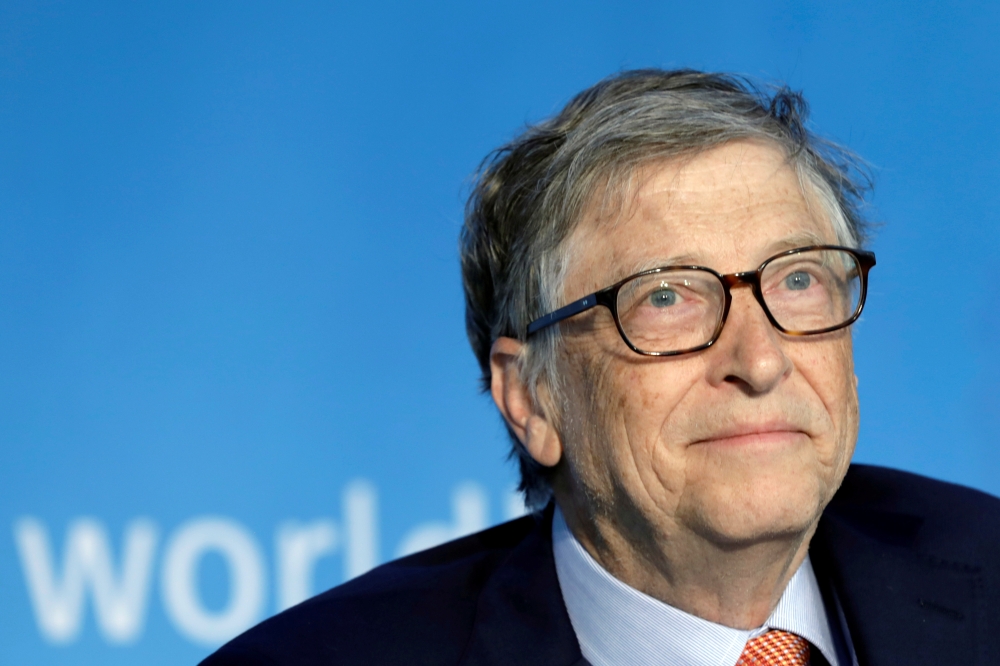Bill Gates, co-chair of the Bill & Melinda Gates Foundation; attends a panel discussion on Building Human Capital during the IMF/World Bank spring meeting in Washington, U.S., April 21, 2018. REUTERS/Yuri Gripas/File Photo